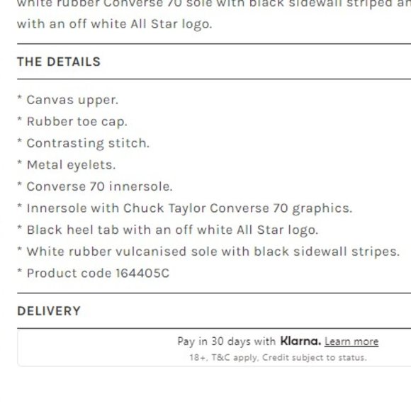 CONVERSE CHUCK TAYLOR ALL STAR 70 OX NWT - Picture 4 of 7